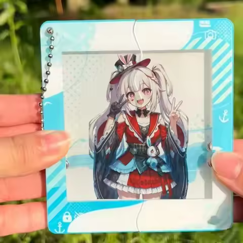 Game Honkai:StarRail Sparkle AriThrash Elysia Cosplay Keychain Acrylic Pendant Key Ring Decor Ornam 