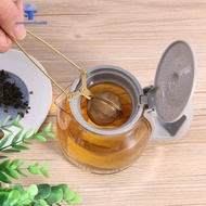 Gold Stainless Steel Tea Infuser Sphere Mesh Tea Strainer Herb Spice Filter [Joytownonline888.my]