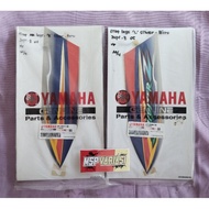 Yamaha 5TP-F8368-G0 and 5TP-F831Y-G0 Jupiter Z Pelx Ruji 2005 Silver biru Original Yamaha Genuine Pa