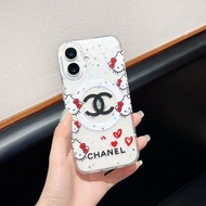 iPhone 手機保護套 CHANEL 閃粉五角星磁吸IMD雙層3 手機殼 禮物 手機袋 保護套 蘋果 手機