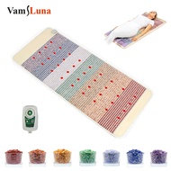 Rainbow Chakra Mat Photon PEMF Massage Infrared jade Heating Pad Gemstone Negative Ion Electromagnet