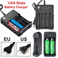 [VIRWIR] 4 Slot Intelligent Battery Fast Charger 3.7V For 18650 14500 18350 Li-ion