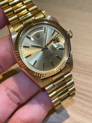 Rolex 1803 18k YG Daydate Gold Dial