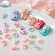 TimeHebay 50 Pcs Cute Cartoon Tableware Nail Charms 3d Resin Shovel Fork Spoon Nail Art Accessories 