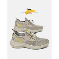 JEEP JEEP Men's Shoes Summer Thin Mesh Shoes Hollow Breathable Sports Lightweight Flying Woven Outdo