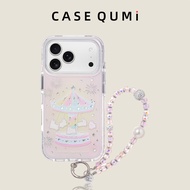 Fireworks Carousel Rabbit with Lanyard Suitable for Apple 17 Phone Case iphone17 Set Apple 17promax 