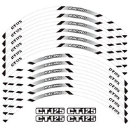 สติกเกอร์ติดขอบล้อขนาด17นิ้วมีตราสัญลักษณ์สะท้อนแสง For HONDA CT125 Trail 125 Hunter Cub