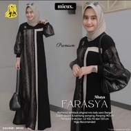 abaya modern 2022 farasya abaya mewah bahan jetblack mix lady zara by mieux di salamah grosir solo