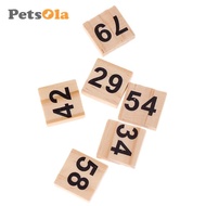 [PETSOLA] 100x   Wooden   Number   Tiles   1 - 100   Black   Number       Blocks   for