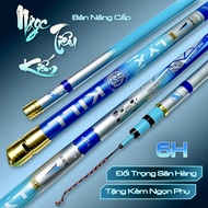 Cần Câu Tay Ngọc Tiêu Kiếm 6H TH2 bản đối trọng săn hàng tặng kèm ngọn phụ + phao + trục từ 3m6 đến
