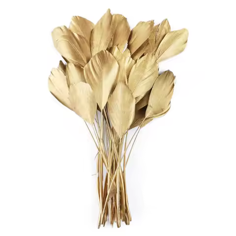 10pcs Gold Silver Goose Feather Natural Swan Plumes for Golden Feathers Table Centerpieces Wedding P