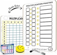 Multiplication Chart Whiteboard 9"x12" Dry Erase with Marker & Eraser - Multiplication Table - Times
