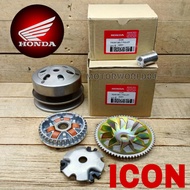 HONDA REAR + FRONT PULLEY SET ICON NEW PULLY ORIGINAL INDONESIA HONDA MOTOR ACCESSORIES SPARE PARTS 