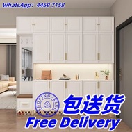 🔥免费送货-實木高身鞋櫃 玄關櫃 儲物櫃 門廳櫃 鞋架 收納鞋櫃 門口鞋櫃 屏風櫃 隔斷櫃 包送貨