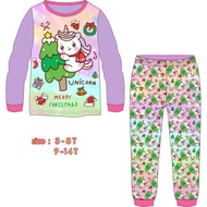 Local Seller Cuddle Me 9-14 Year Old Kids Pyjamas Set / Kids Outing Set Christmas Set