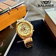 BALMER | 8181G GP-2 Chronograph Sapphire Men's Watch with Gold Dial Gold Stainless Steel | Official Warranty
