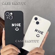Softcase Nice Smile Samsung A10S M01S M54 5G A20S A21S A02S A03S A05 A05S M23 M32 M34 5G A22 5G A22 4G M22 4G A32 4G A52 5G A52 4G A52S 5G A72 4G Square Edge Phone Case Cover Silicon Casing