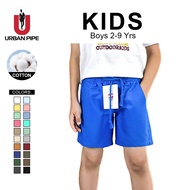 URBAN PIPE Short For Kids Plain 2-9 Yrs Boys Kid Cotton Shorts Knee-Above Cotton High Quality Casual