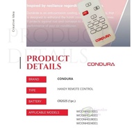 CARD TYPE REMOTE CONTROL for Condura Window Type Aircon/ Condura 6X Plus Fixed Speed (Non Inverter)