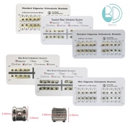 1Pack 20Pcs Monoblock Edgewise 0.022 0/3/345hook standard mini Ortho Bra/cket  White Pad