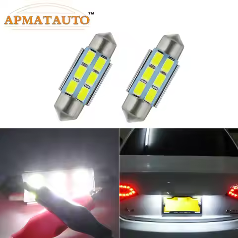 2 x 36mm No Error Number License Plate Light LED Bulb For AUDI A2 A3 8L 8P A4 B5 B6 A6 4B 4F A8 D2 T