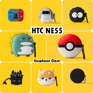 READY STOCKFor HTC NE55 Case Casing Soft Silicone Interesting Cartoon Earphone Case Cover