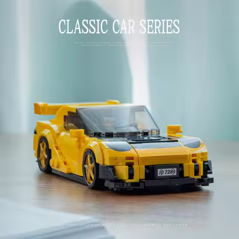 City RX7 Classic Racing Cars Building Sets Creative Bricks KIts JDM Sport Cars Building Blocks Model