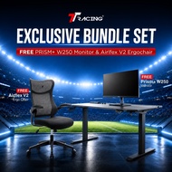 [HBD Exclusive FREE PRISM+ W250 Monitor] TTRacing Tivon Smart Standing Desk + Airflex V2 Ergochair
