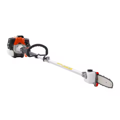 Gas Pole Saw 33CC 2 Stroke Powered with 8 in Cutting Bar 30 fl.oz Fuel Tank 6.7 to 11.6 ft Extendabl