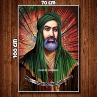 HIASAN DINDING Ali bin Abi Talib Big Jumbo Poster wall decoration 16