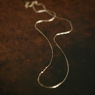 Simple&amp;Good Matching Necklace S925 Sterling Silver with 14k Gold Plated O-shaped Collarbone Chain