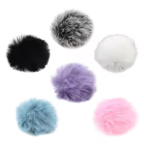 1 Piece Wind Muff Outdoor Furry Windscreen for Lavalier Lapel Microphone / Mini Microphones, Lavalie