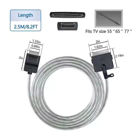 NEW BN39-02903A One Connect Cable 2.5m/8.2ft for Samsung OLED 4K TV 55'' 65'' 77'' S95CAW S95CAF S95