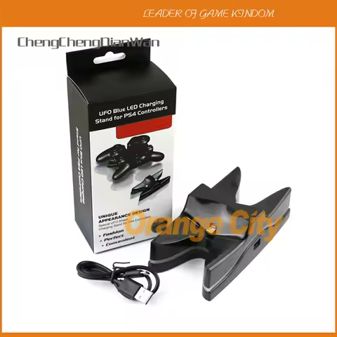 ChengChengDianWan LED Dual Charger Station Charging Stand Dock for PS4 for Playstation 4 Controller 
