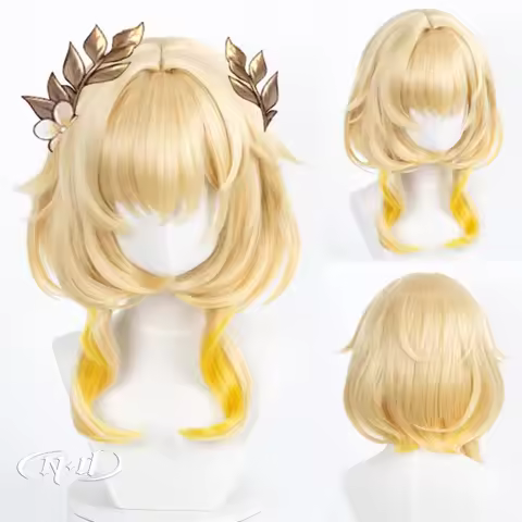 ND Aglaea Cosplay Wigs Honkai Star Rail Cosplay Blonde Hair Wig for Costume Theme Party Comic Con Co