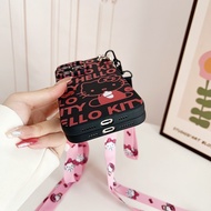 For Samsung Galaxy A13 A21 A22 4G A22 5G A23 4G A13 5G A04S A14 4G A14 5G 4G A23 5G A31 A32 4G A32 5G A33 5G Cartoon Hello Kitty Phone Case With Doll and Lanyard