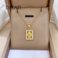 DALATI Picture Frame Portrait Titanium Steel Necklace