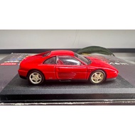 1: 43Ferrari 348 TB Red Sports Car Model, Classic Red Body with Original Display Base.The Paint Surf