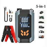 1pc 150PSI 5000A Car Jump Starter With Air Compressor, 5-In-1 Digital Car Tire Inflator Emergency St