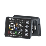 TC169 Battery Tester DC6-60V 30A/75A Color Screen Coulomb Counter High Precision Voltage Capacity In