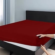 48 X 75 Size Fitted Sheet Pack of One - Extra Soft Brushed Microfiber Elastic Sheets for Bed - Fits 