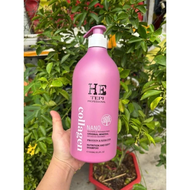 CẶP GỘI-XẢ SIÊU MƯỢT TÓC HE TEPI COLLAGEN KERATIN NANO 3 in 1 - 1000ml x 2