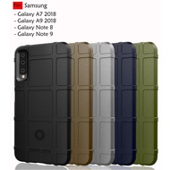 Samsung Galaxy A7 2018 A9 2018 Note 8 Note 9 Rugged Thick TPU Back Soft Case Cover Casing Housing