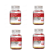 【Smooth and Worry-free】Minyak Krill Impor Norwegia Fosfolipid Astaksantin Halal Memperlancar Darah O