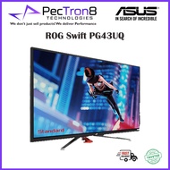 ASUS ROG Swift PG43UQ 43” 4K HDR DSC Gaming Monitor, (3840 x 2160), 144Hz, G-SYNC Compatible, 1ms, D