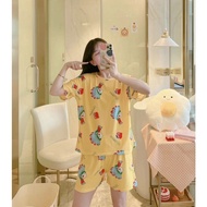 Baju Haram Baju Tidur Piyama Import Wanita Korea Lengan Pendek Celana
