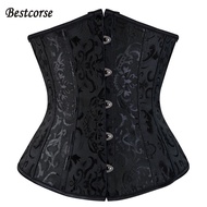 Bestcorse XS 6Xl Flower Black Corset Plus Size Waist Trainer With Bone Boning Waist Cincher Bustier 