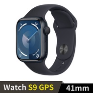 Apple Watch S9 GPS 41mm午夜鋁錶殼配午夜運動錶帶(S/M)