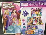 (澳洲代購）兒童木質拼圖cartoon wood puzzle bluey paw patrol princess