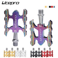 Litepro Folding Bike Pedal Sealed Bearing Aluminum Alloy Non-slip MTB Road Bike BMX Universal Bicycl